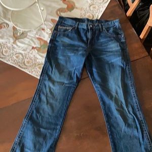 Wrangler Dark Wash Boot Cut Jeans